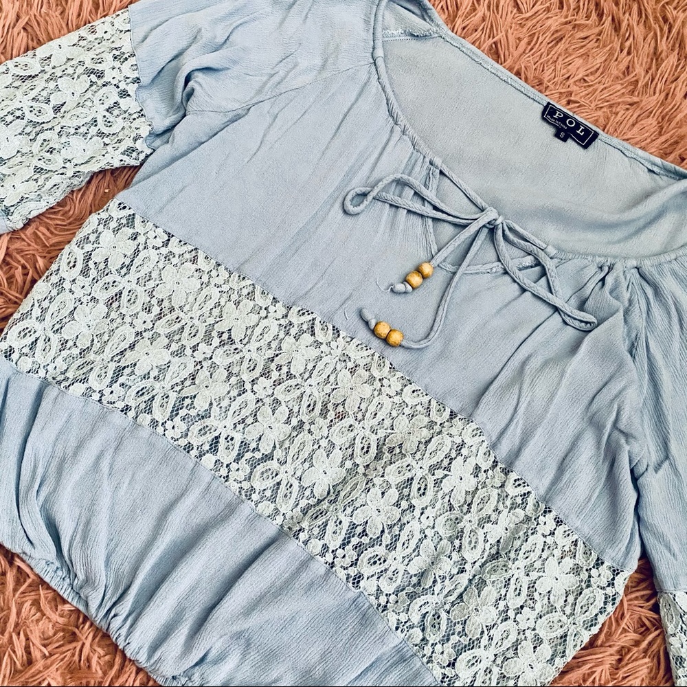 Baby Blue Boho Top (POL)